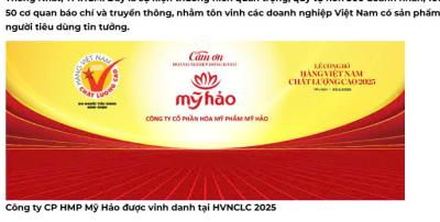Mỹ Hảo vinh dự tham gia hội nghị Hàng Việt Nam Chất Lượng Cao 2025