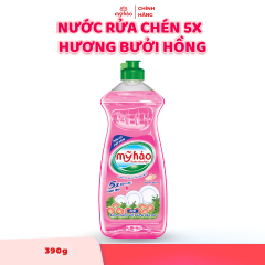 Nước Rửa Chén Mỹ Hảo 5X - Bưởi - 390g