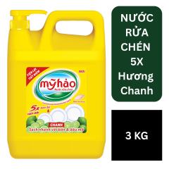 Nước Rửa Chén Mỹ Hảo 5x Chanh - Có vòi - 3Kg