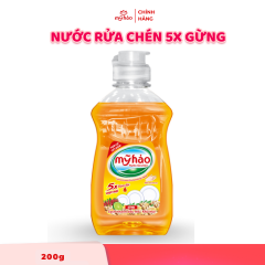 Nước Rửa Chén Mỹ Hảo 5X - Gừng - 200g