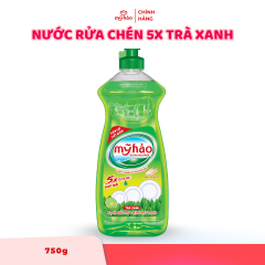 Nước Rửa Chén Mỹ Hảo 5X - Trà xanh - 750g