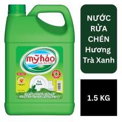 Nước Rửa Chén Mỹ Hảo - Trà Xanh - 1,5Kg