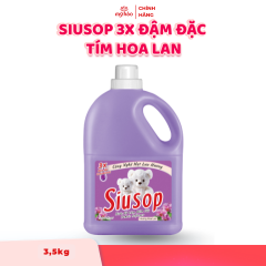 Nước Xả Vải SiuSop 3X Đậm Đặc - Tím Hoa Lan - 3,5kg