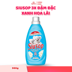 Nước Xả Vải SiuSop 3X Đậm Đặc - Xanh Hoa Lài - 900g