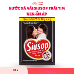 Nước Xả Vải Siusop Trái Tim - Đen Ấm Áp - 20g/ Gói - 40 Gói